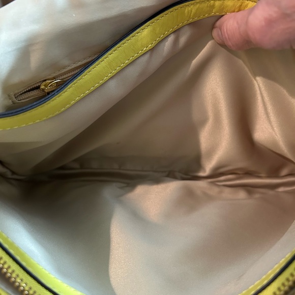 Coach Madison Pinnacle Lily Yellow Python Embossed Leather Hobo Shoulder Bag - Picture 14 of 16